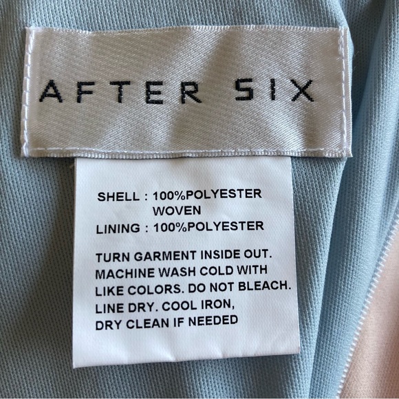 After Six NWT One Shoulder Draped Cowl Maxi Dress In Mist Size 10 - Picture 6 of 8